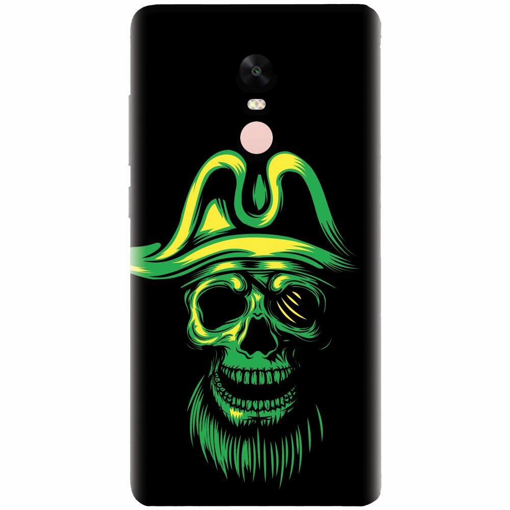 Husa silicon pentru Xiaomi Redmi Note 4X, Pirate Skull