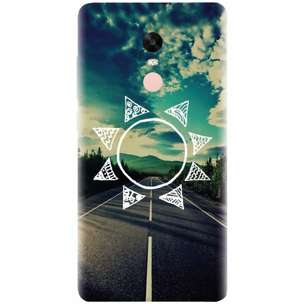 Husa silicon pentru Xiaomi Redmi Note 4, Sun On The Road