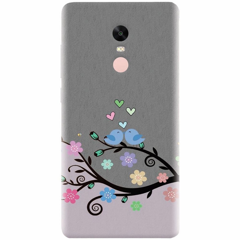 Husa silicon pentru Xiaomi Redmi Note 4, Bird Love
