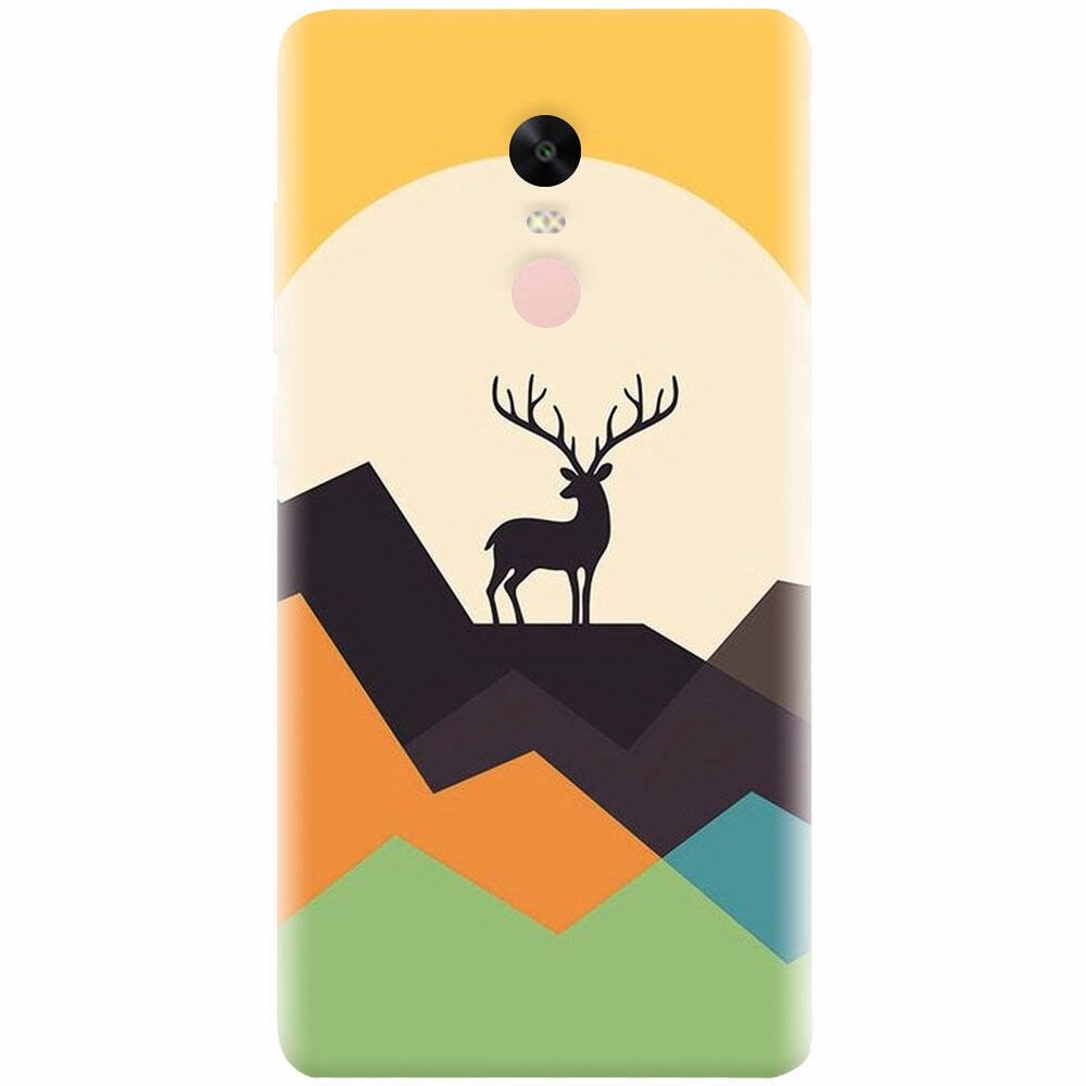 Husa silicon pentru Xiaomi Redmi Note 4, Abstract Deer