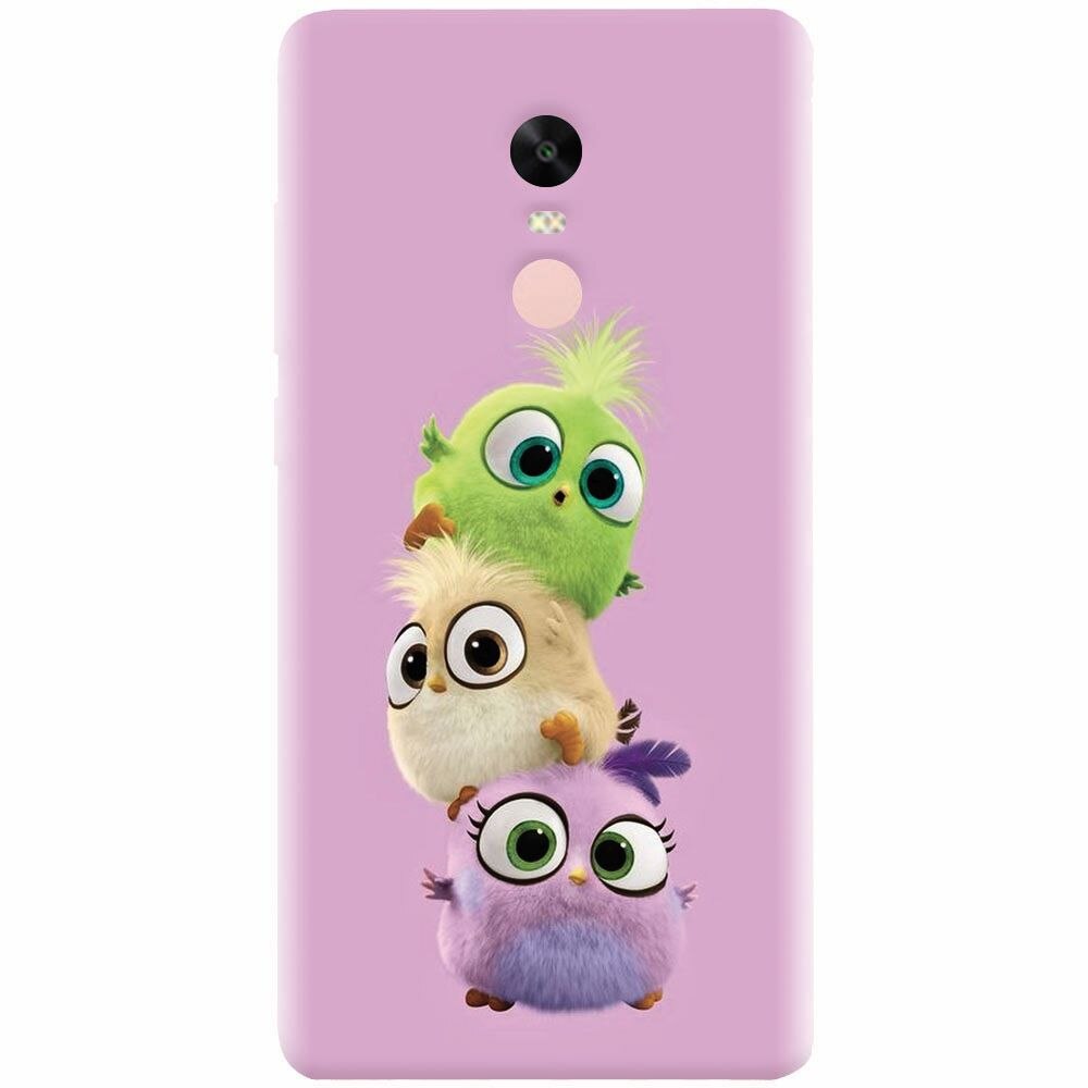 Husa silicon pentru Xiaomi Redmi Note 4X, Baby Birds