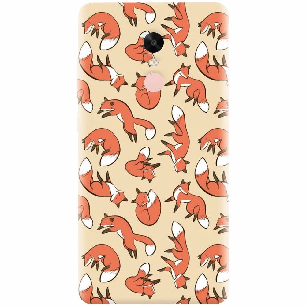 Husa silicon pentru Xiaomi Redmi Note 4X, Red Foxes