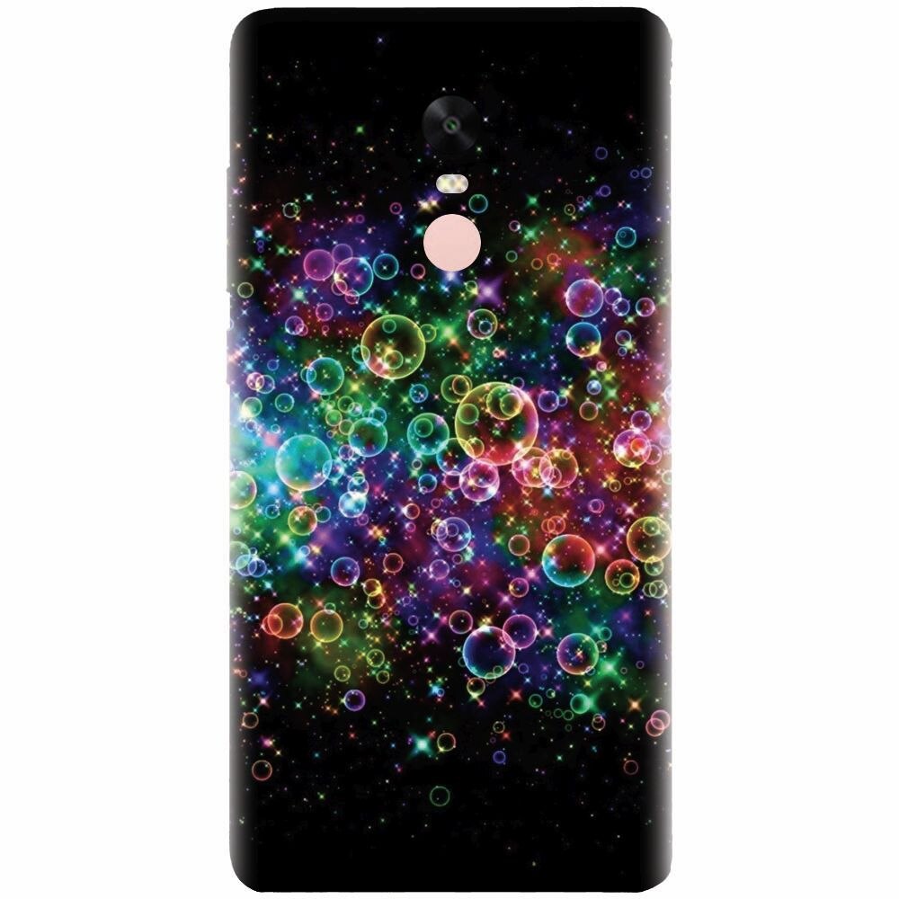 Husa silicon pentru Xiaomi Redmi Note 4, Rainbow Colored Soap Bubbles