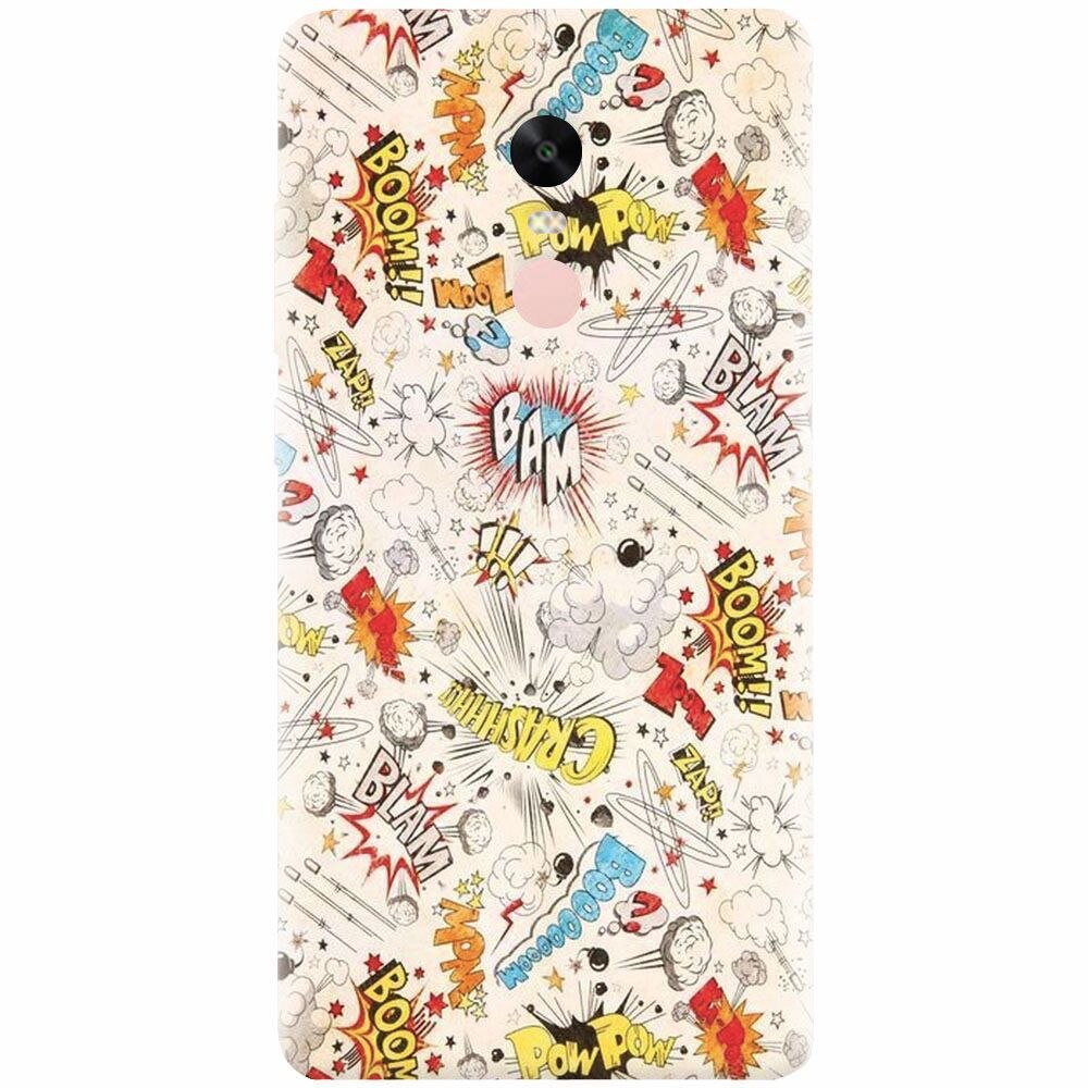 Husa silicon pentru Xiaomi Redmi Note 4X, Vintage Comic