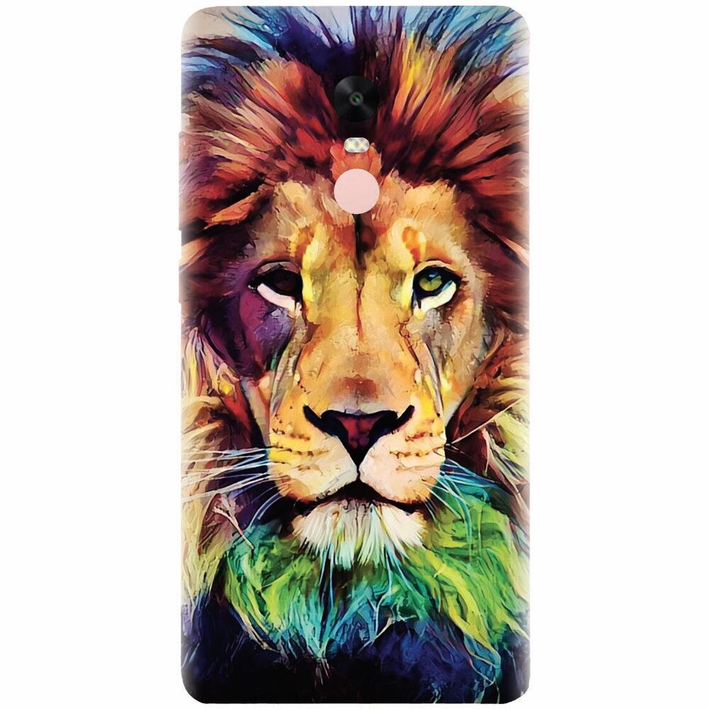 Husa silicon pentru Xiaomi Redmi Note 4X, Colorfull Lion