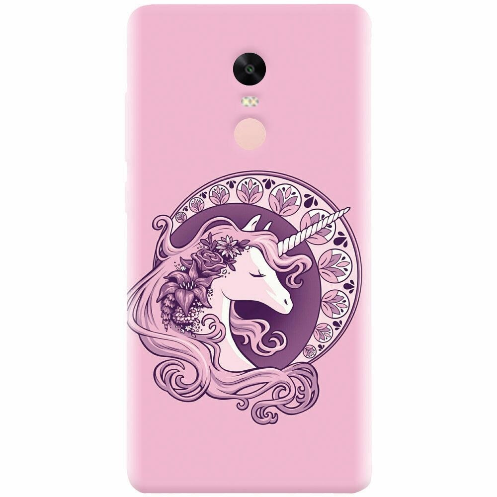 Husa silicon pentru Xiaomi Redmi Note 4X, Purple Unicorn
