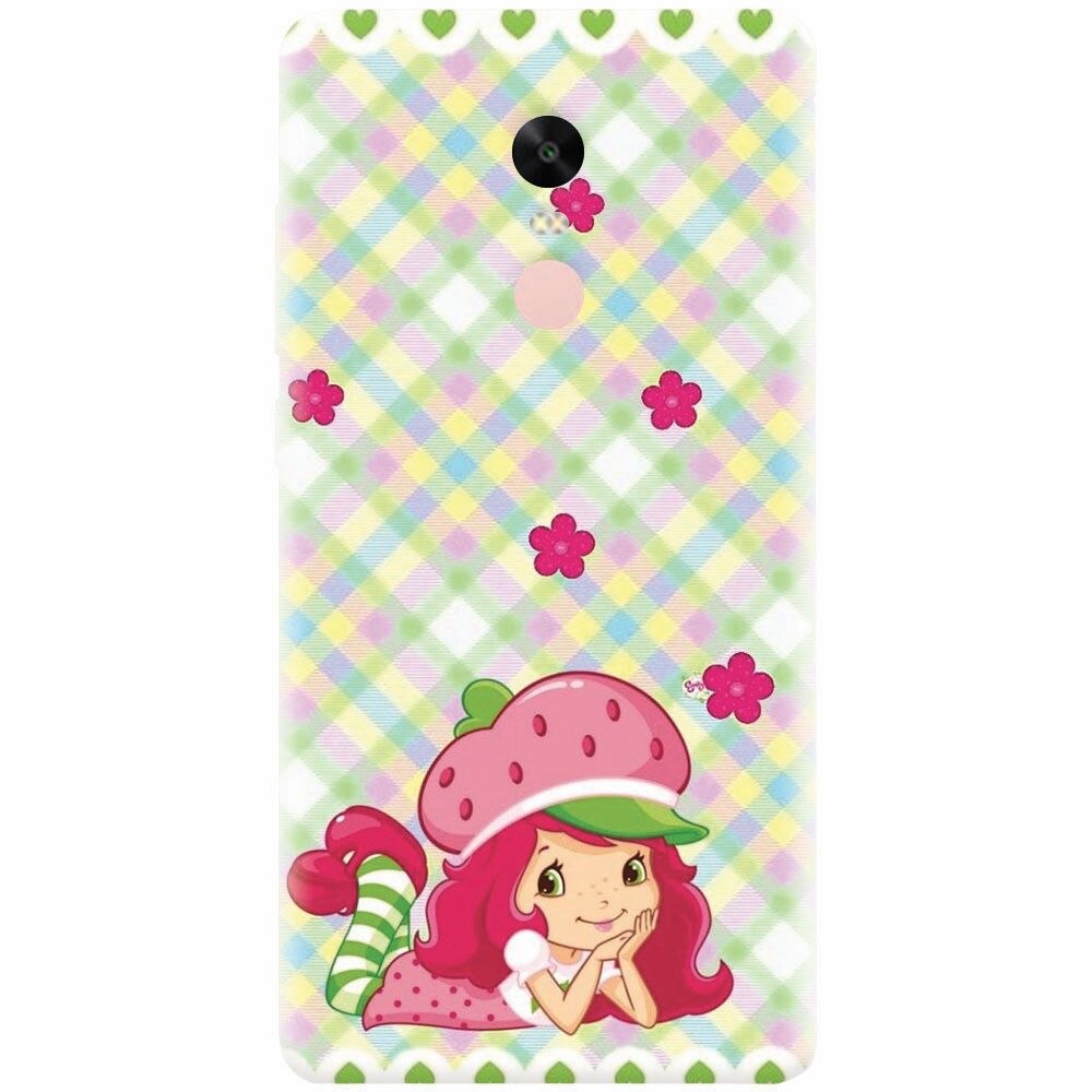 Husa silicon pentru Xiaomi Redmi Note 4X, Strawberry Girl