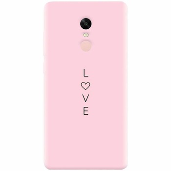 Husa silicon pentru Xiaomi Redmi Note 4X, Love Husa silicon pentru Xiaomi Redmi Note 4X, Love