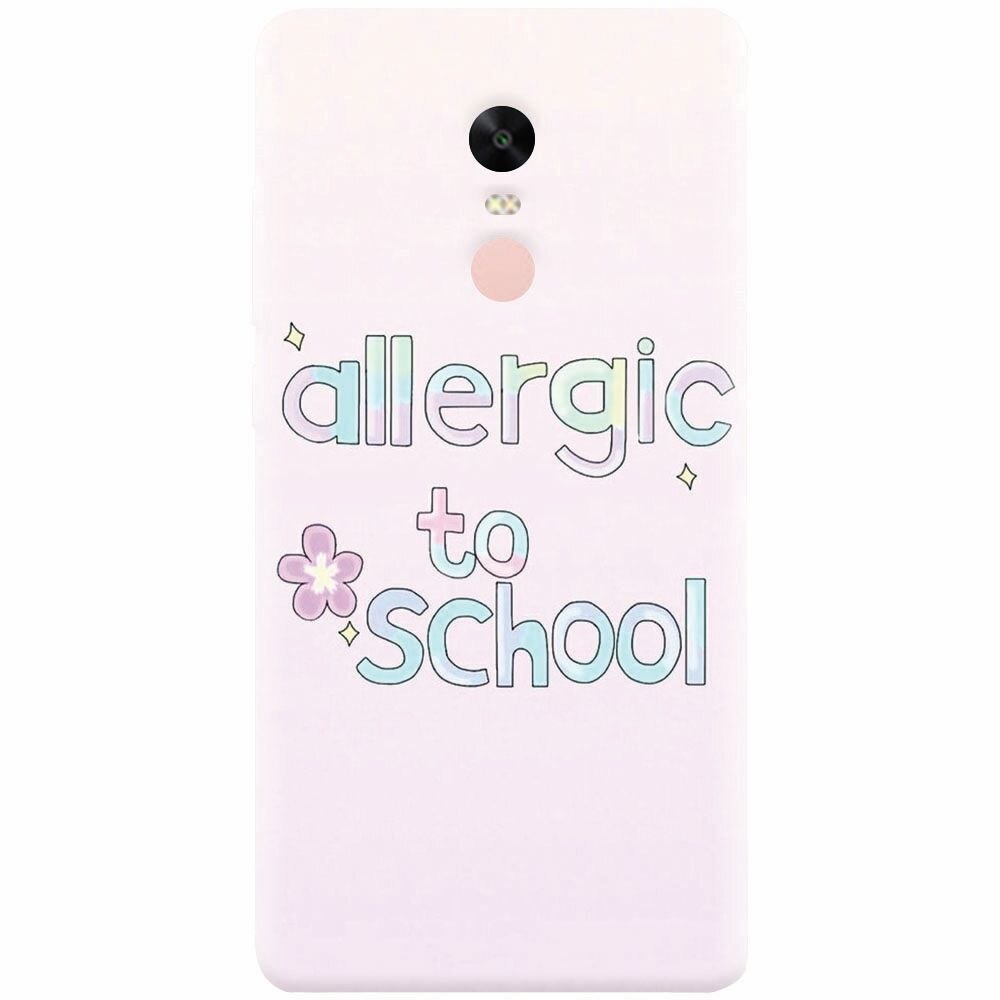 Husa silicon pentru Xiaomi Redmi Note 4X, Allergic To School