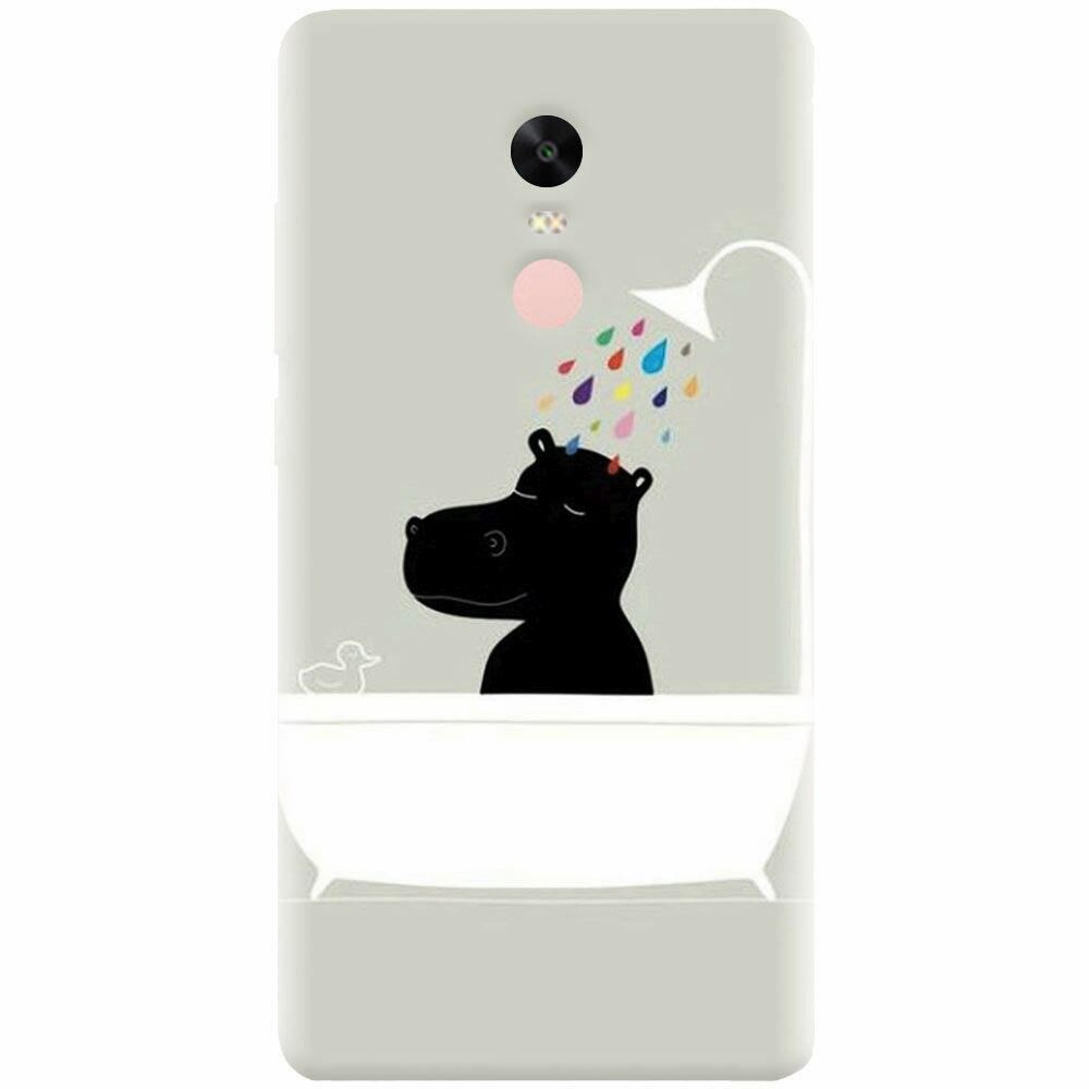 Husa silicon pentru Xiaomi Redmi Note 4, Hippo Bath