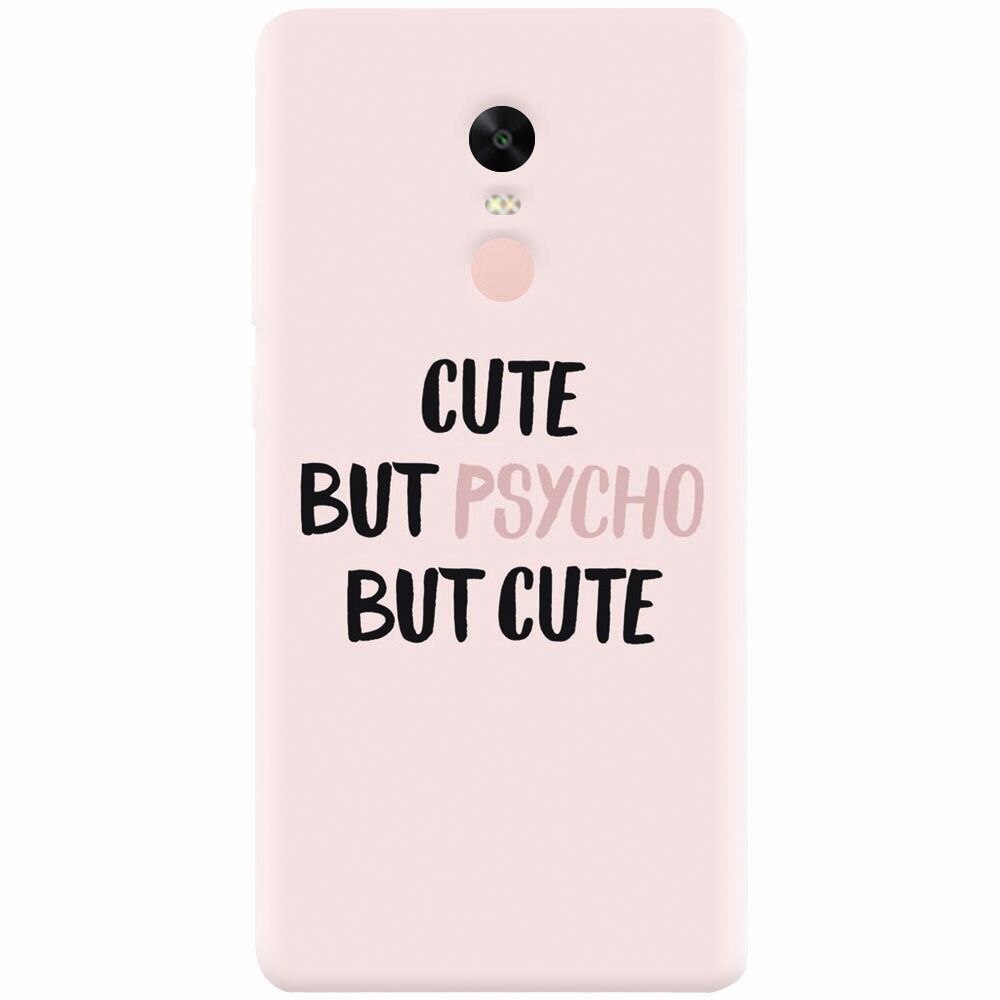 Husa silicon pentru Xiaomi Redmi Note 4X, Cute But Psycho