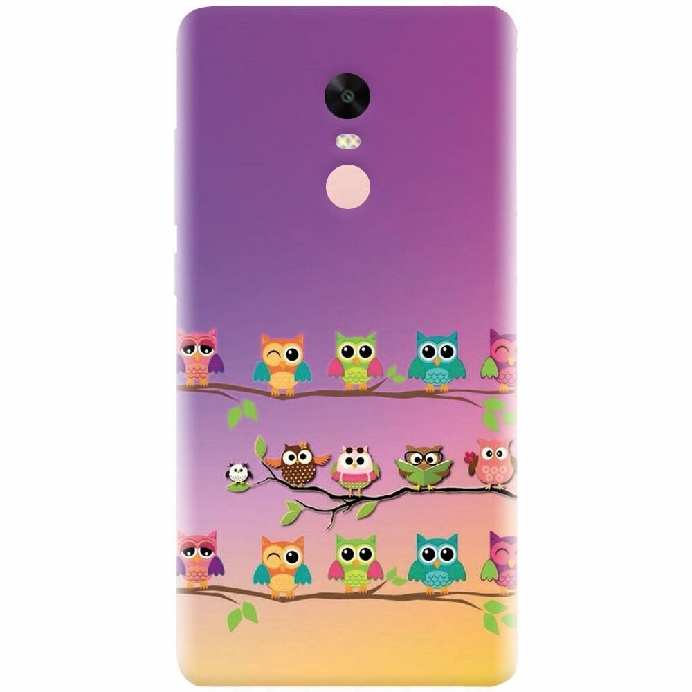 Husa silicon pentru Xiaomi Redmi Note 4X, Owls