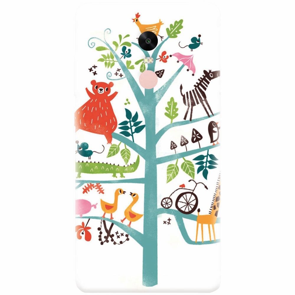 Husa silicon pentru Xiaomi Redmi Note 4X, Tree
