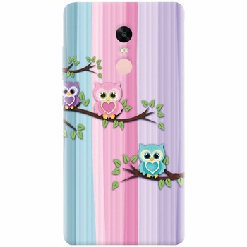 Husa silicon pentru Xiaomi Redmi Note 4X, Cute Owl Husa silicon pentru Xiaomi Redmi Note 4X, Cute Owl