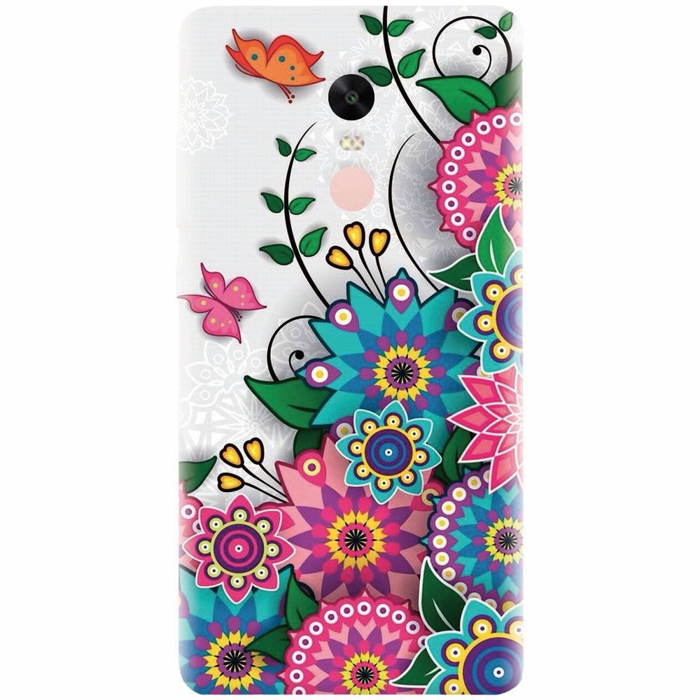 Husa silicon pentru Xiaomi Redmi Note 4X, Mandala Flowers