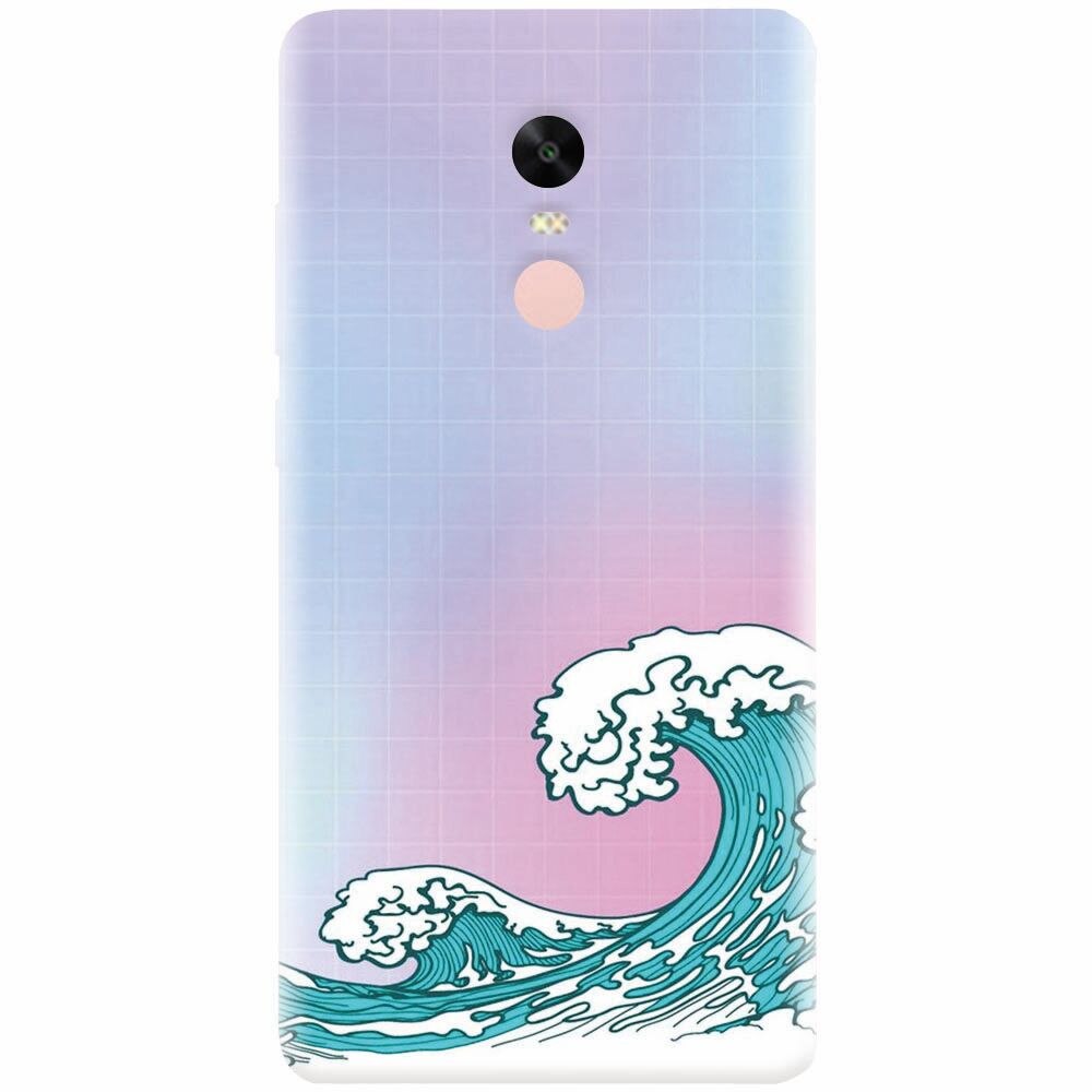 Husa silicon pentru Xiaomi Redmi Note 4X, Waves