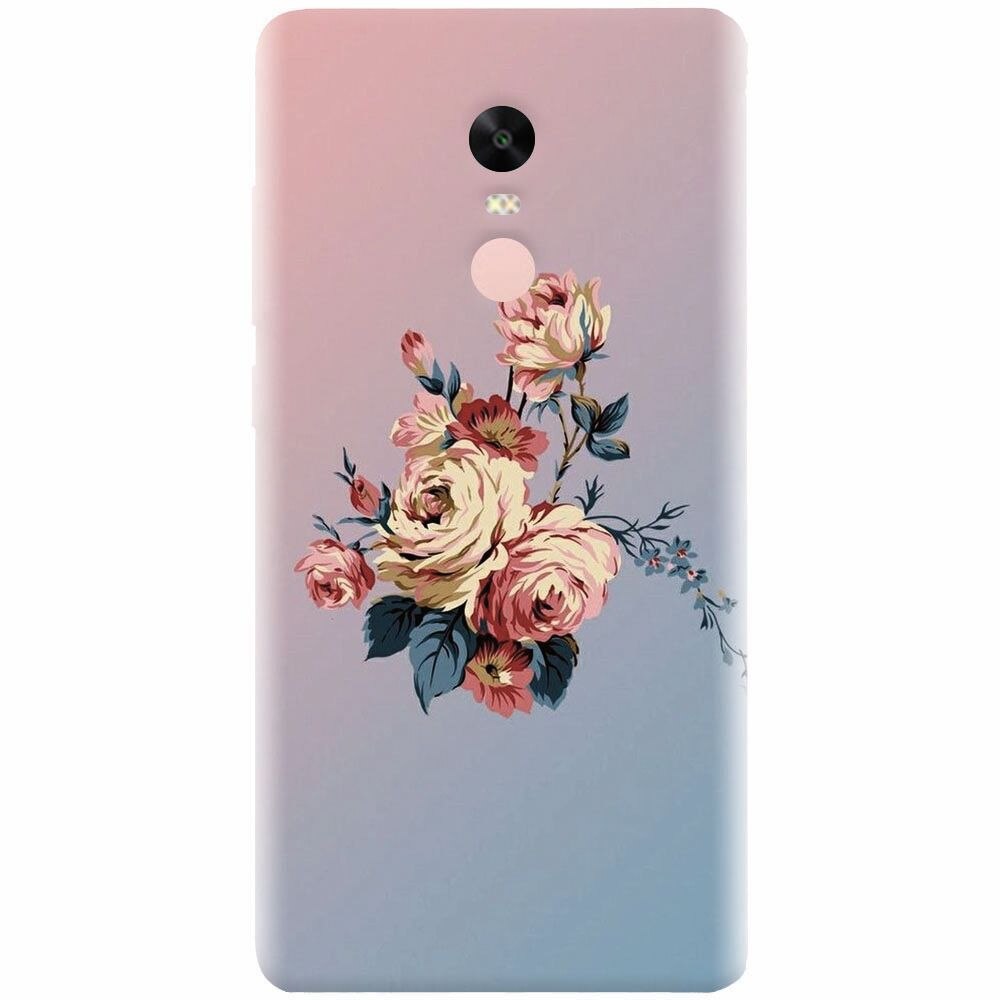 Husa silicon pentru Xiaomi Redmi Note 4X, Roses