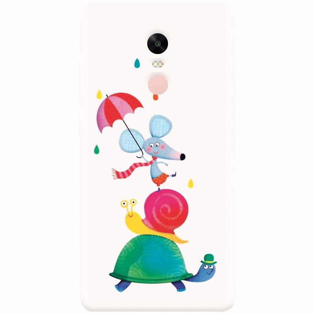 Husa silicon pentru Xiaomi Redmi Note 4X, Happy Animals