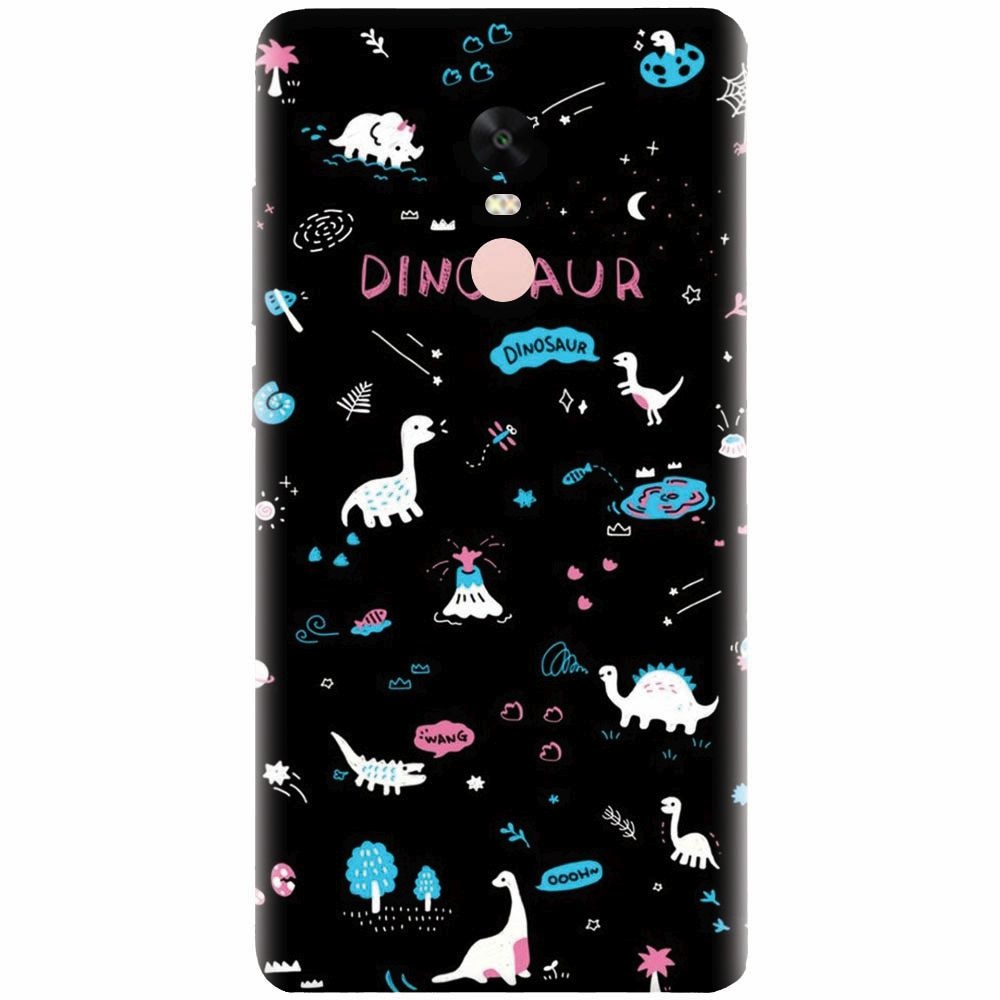 Husa silicon pentru Xiaomi Redmi Note 4X, Dinosaur
