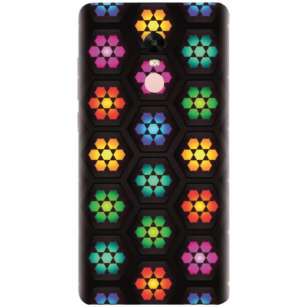 Husa silicon pentru Xiaomi Redmi Note 4X, Kaleidoscope Mosaic Patterns