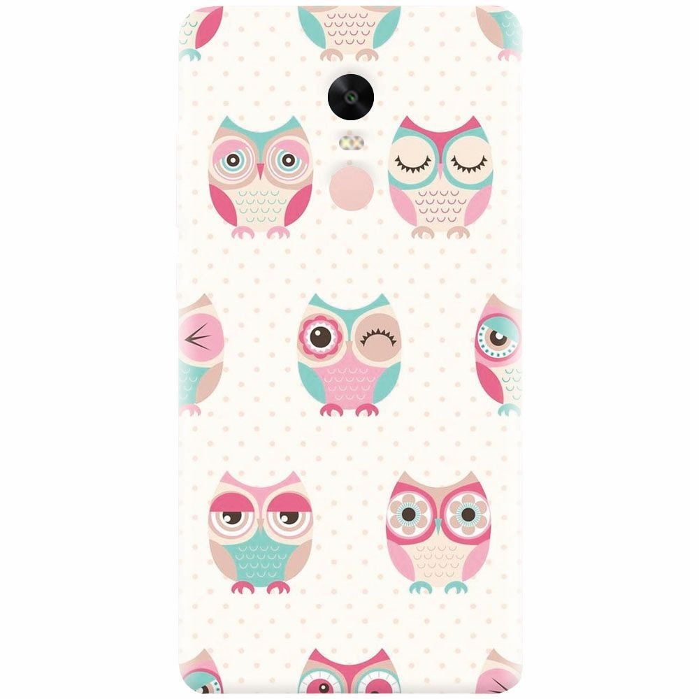 Husa silicon pentru Xiaomi Redmi Note 4X, Owl Pattern