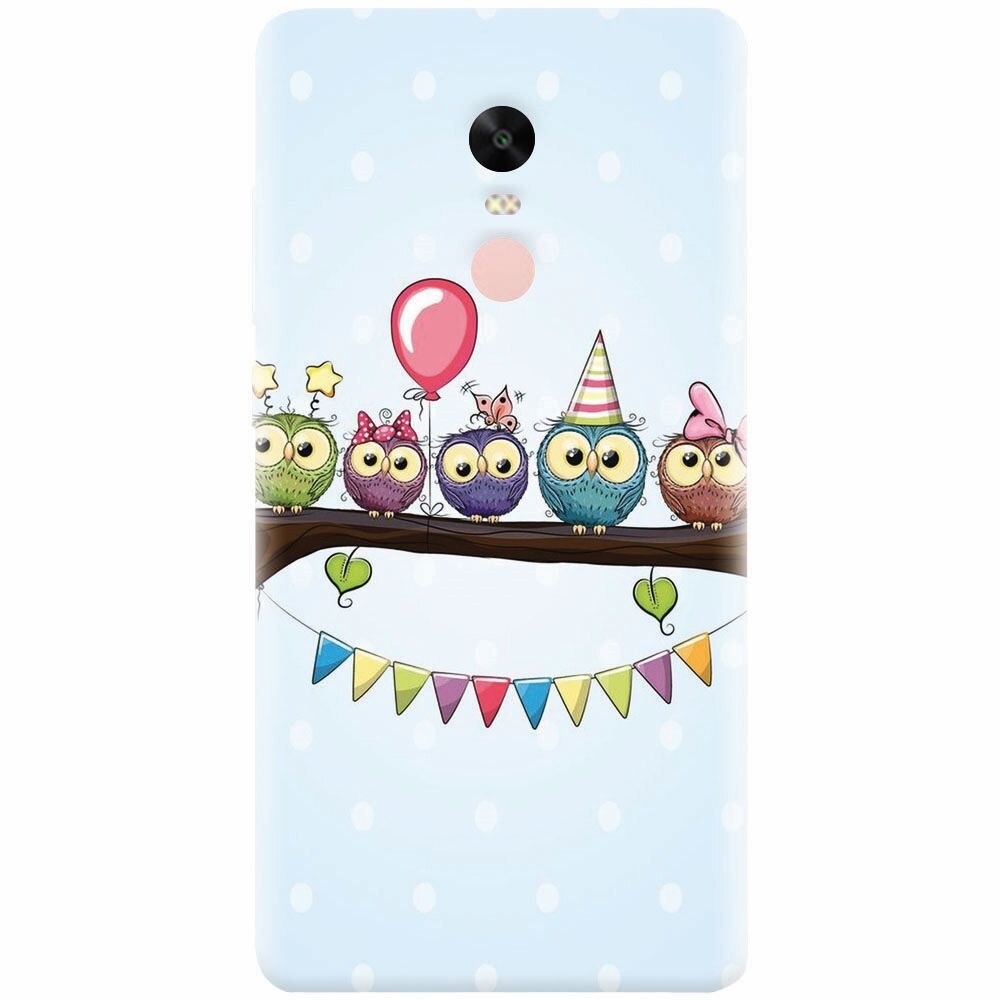 Husa silicon pentru Xiaomi Redmi Note 4X, Party Birds