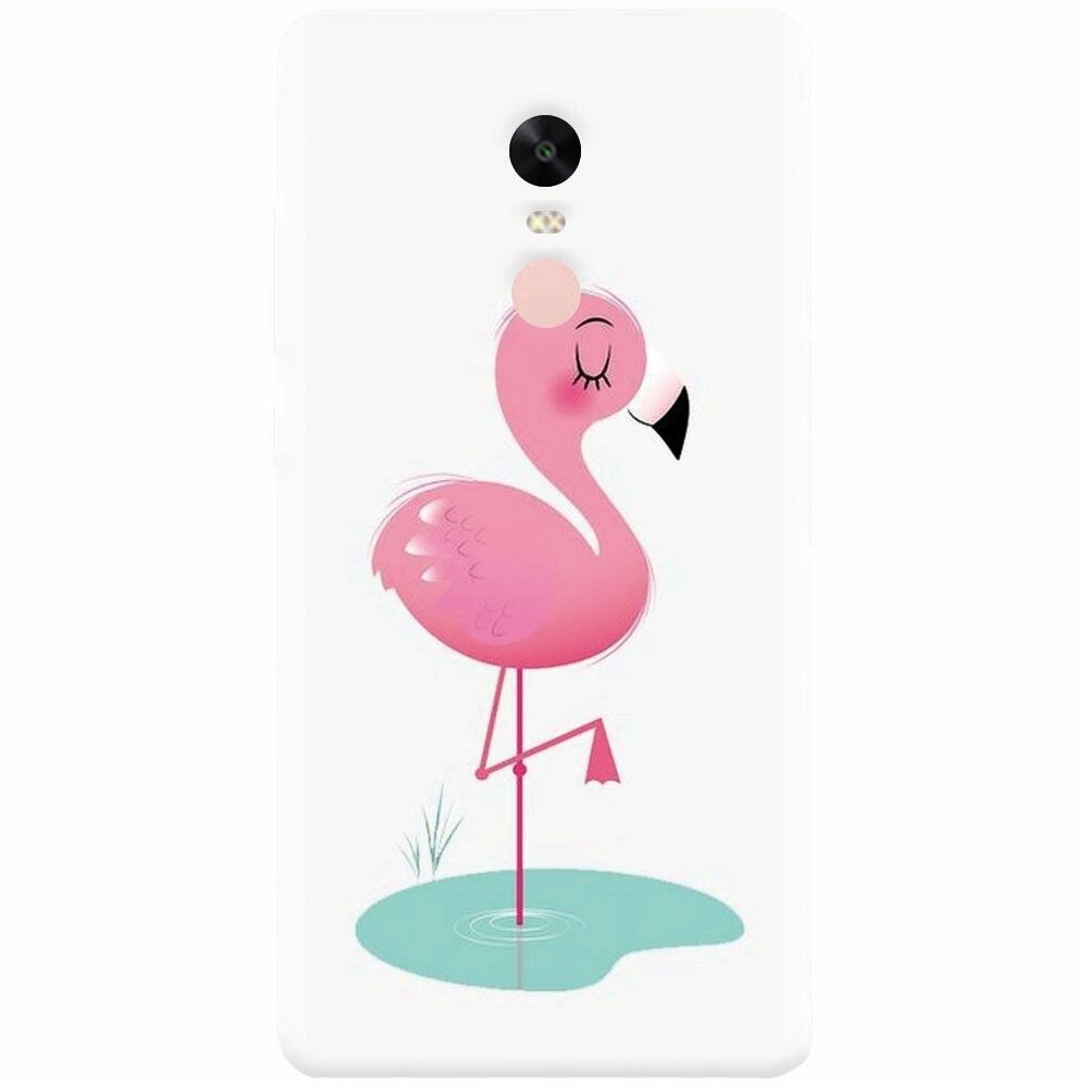 Husa silicon pentru Xiaomi Redmi Note 4X, Flamingo Pink