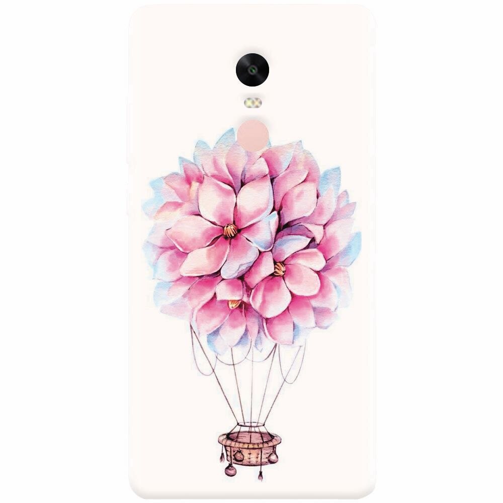 Husa silicon pentru Xiaomi Redmi Note 4X, Flower Baloon