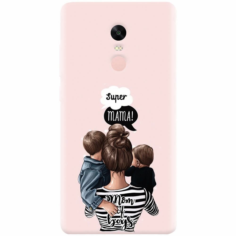 Husa silicon pentru Xiaomi Redmi Note 4, Mom Of Boys