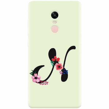 Husa silicon pentru Xiaomi Redmi Note 4, Litera N Husa silicon pentru Xiaomi Redmi Note 4, Litera N