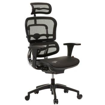 Scaun ergonomic QMOBILI Ergohuman Project HI PP Negru, mesh W, tetiera 2D, suport lombar, brate reglabile 3D, sezut translabil Scaun ergonomic QMOBILI Ergohuman Project HI PP Negru, mesh W, tetiera 2D, suport lombar, brate reglabile 3D, sezut translabil