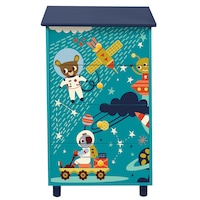 Comoda U-grow Explore the universe, cu 4 sertare, Albastru