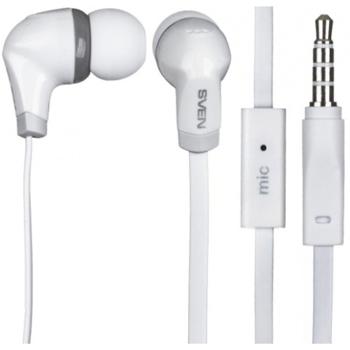 Casti audio SVEN SEB-260M, In-Ear, Microfon, White