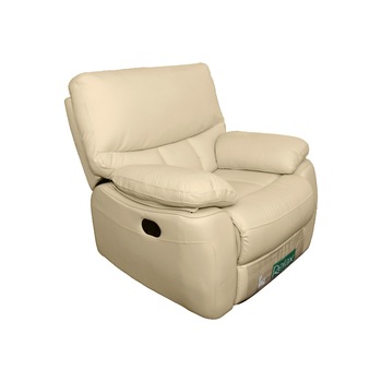 Fotoliu Model 2757, Mobila Domnel, Piele naturala cu 1 recliner manual, 95 cm, Bej B8817 Fotoliu Model 2757, Mobila Domnel, Piele naturala cu 1 recliner manual, 95 cm, Bej B8817