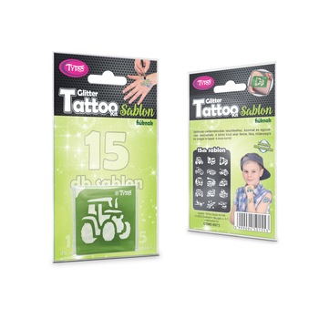Set tatuaje temporare copii 501553, TyToo, 15 bucati, 5x5 cm Set tatuaje temporare copii 501553, TyToo, 15 bucati, 5x5 cm
