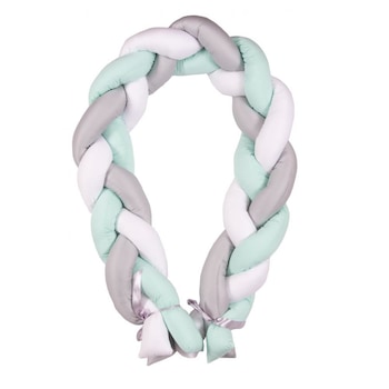 Protectie laterala din bumbac Bumper impletit The Braid Mint 01 Protectie laterala din bumbac Bumper impletit The Braid Mint 01