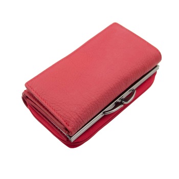 Portofel dama, rosu, din piele naturala, TITA, 14 x 8 x 4 cm - PR192 Portofel dama, rosu, din piele naturala, TITA, 14 x 8 x 4 cm - PR192