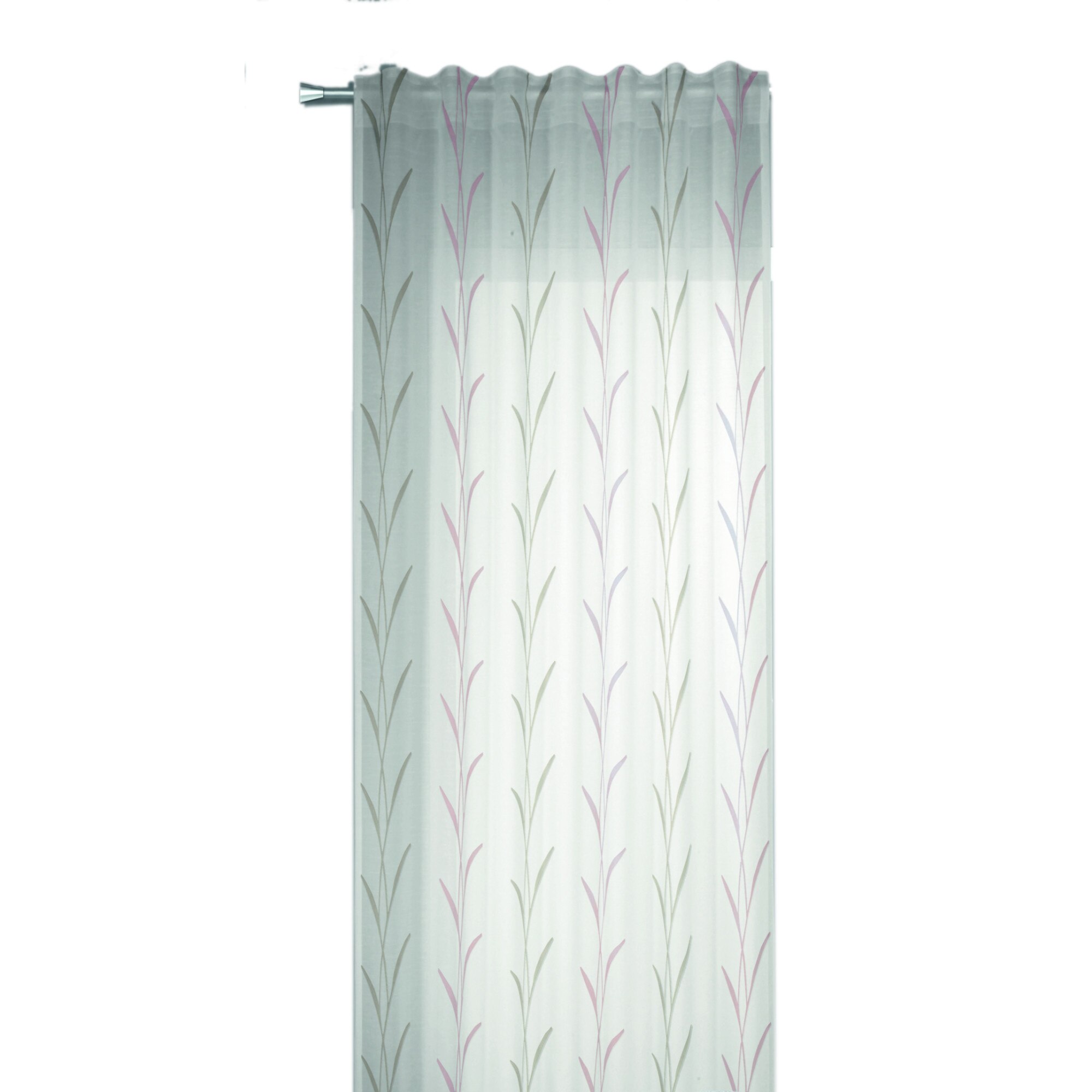 Perdea cu bride Anna roz 245x135