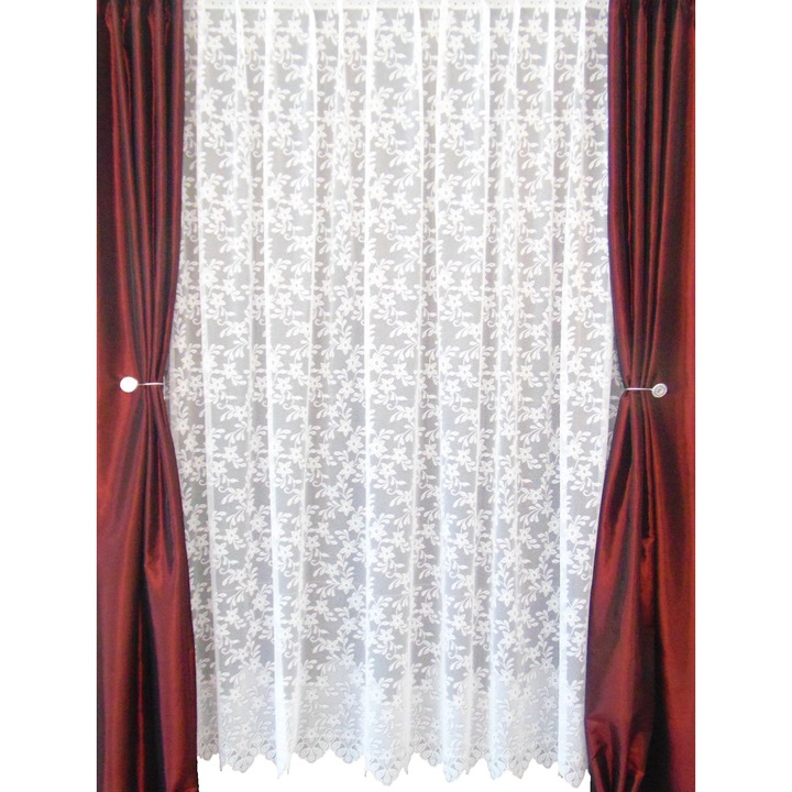Trei Stejari 4037 függöny, 200 x 240 cm, fehér