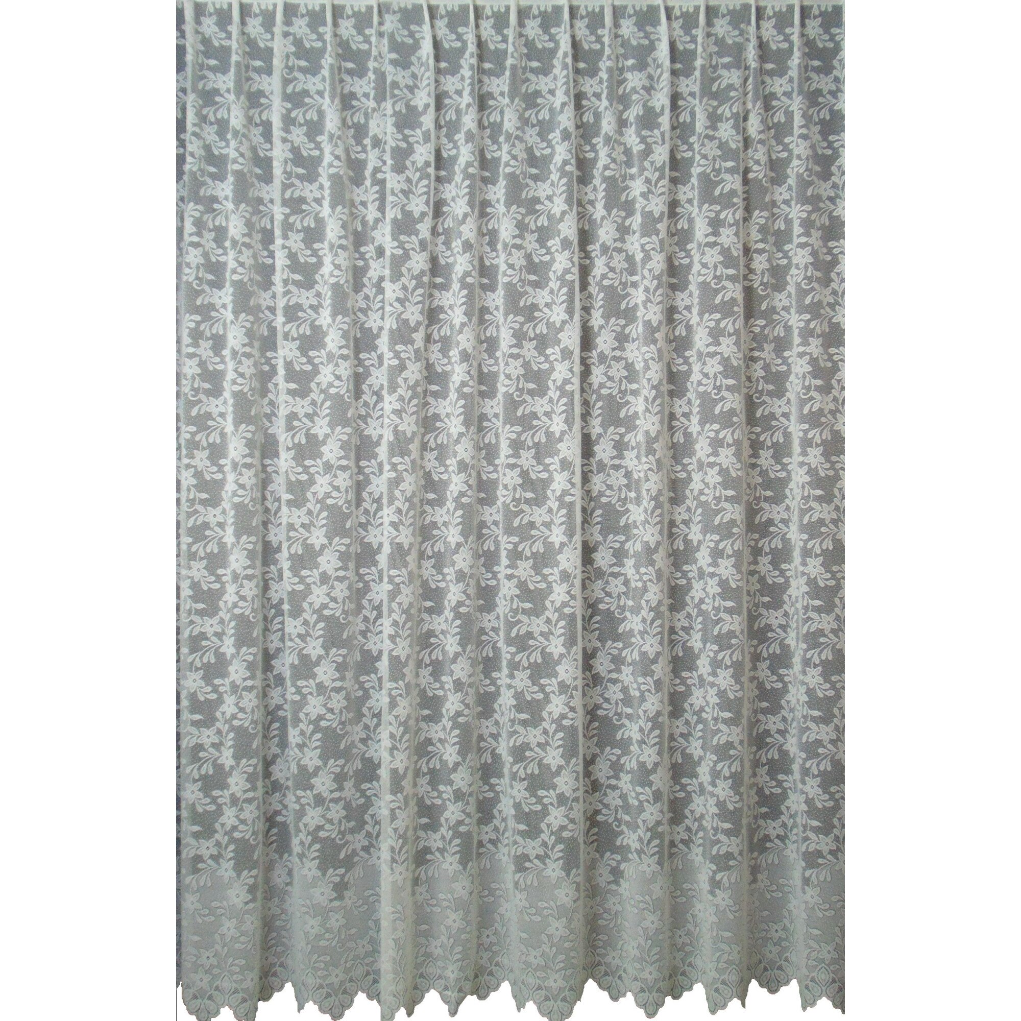 Perdea 4037, 450 x 240 cm, Alb