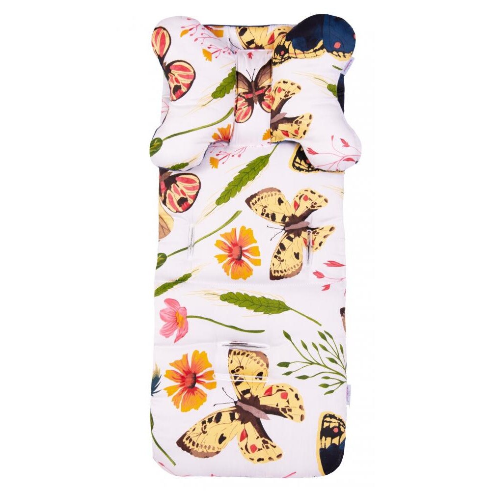 Husa carucior din spuma cu memorie si pernuta Iris Butterfly 02