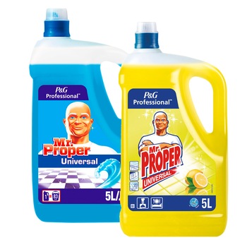 Set Solutie curatare podele Mr. Proper Professional Ocean, 5L +Detergent universal suprafete Mr. Proper Professional, 5L Set Solutie curatare podele Mr. Proper Professional Ocean, 5L +Detergent universal suprafete Mr. Proper Professional, 5L