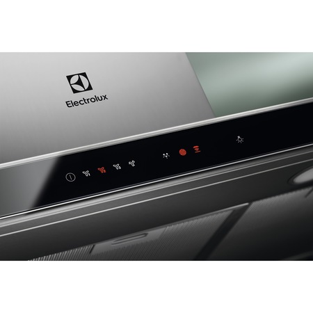 Hota incorporabila decorativa Electrolux EFI739X, Putere de absorbtie 740 mc/h, 1 motor, 90 cm, Conectivitate plita, Functie Breeze, Inox