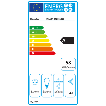 Hota incorporabila decorativa Electrolux KFIA19R, Putere de absorbtie 700 mc/h, 1 motor, 90 cm, Conectivitate plita, Functie Breeze, Negru rustic