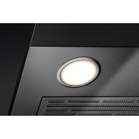 Hota incorporabila decorativa Electrolux KFIA19R, Putere de absorbtie 700 mc/h, 1 motor, 90 cm, Conectivitate plita, Functie Breeze, Negru rustic