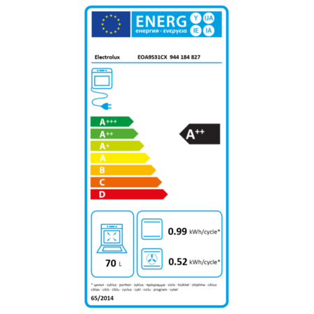 Cuptor incorporabil Electrolux EOA9S31CX, Electric, SteamPro, Conectivitate WiFi, CookView, Display TFT, Control touch, Grill, 70 l, Clasa A++, Inox/Negru