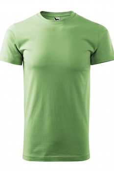 Tricou pentru barbati Basic, verde iarba, marime XS Tricou pentru barbati Basic, verde iarba, marime XS