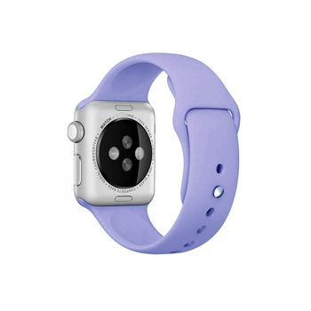 Curea compatibila cu Apple Watch 1/2/3/4, Bratara Sport din Silicon, 38mm, Violet Curea compatibila cu Apple Watch 1/2/3/4, Bratara Sport din Silicon, 38mm, Violet