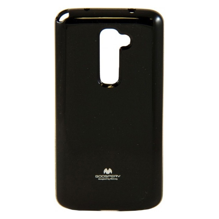 Силиконов гръб Omni Jelly Mercury за LG G2, Черен