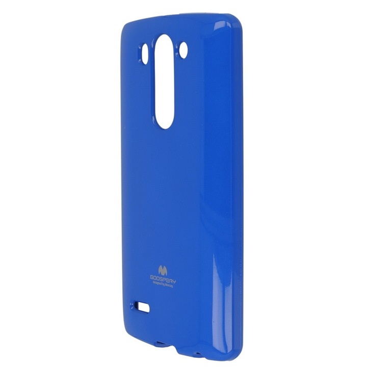 Силиконов гръб Omni Jelly Mercury за LG G3, Син